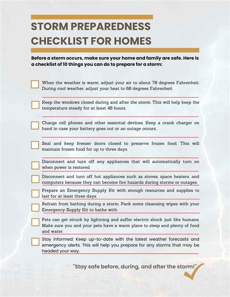 Lights Back On Storm Preparedness Checklist for Homes