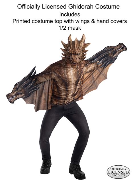 Rubie's mens Godzilla Men's Deluxe King Ghidorah Costume, X-large Adult ...