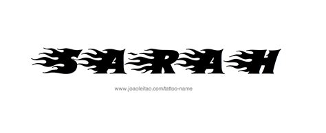 Sarah Name Tattoo Designs