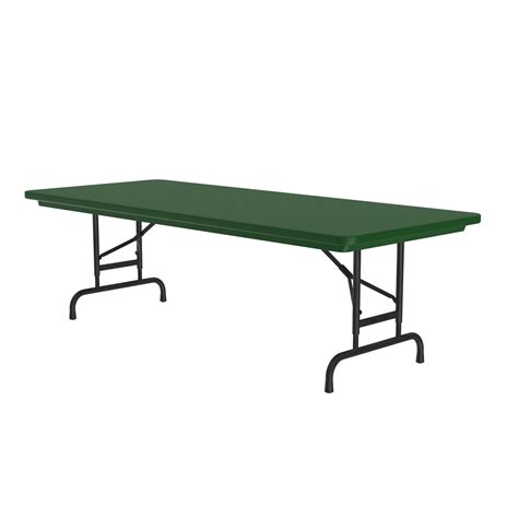 Heavy Duty Commercial Plastic Folding Table — Adjustable Height ...