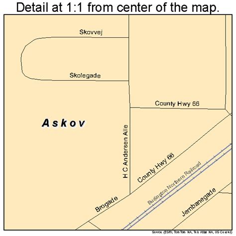 Askov Minnesota Street Map 2702548