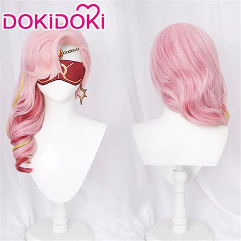 【Ready For Ship】DokiDoki Game Genshin Impact Cosplay Babel Wig Long Pi ...