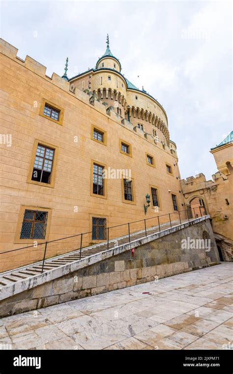 BOJNICE, SLOVAKIA - 25.08.2018: Bojnice medieval castle interior ...