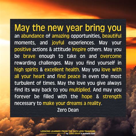 Wishes for the New Year - Zero Dean