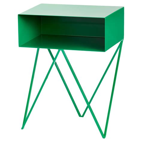 Robot Side Table / Red Nightstand For Sale at 1stDibs