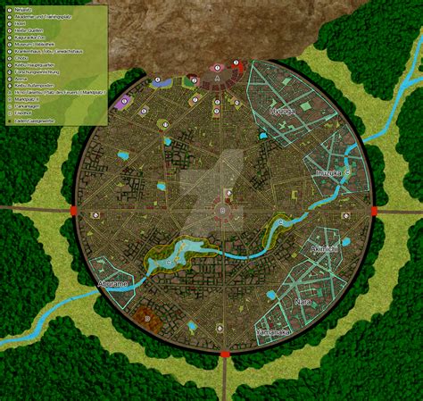 Konohagakure Map by CooroInuzuka | Naruto world map, Naruto shippuden ...