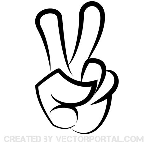 Victory Sign Image | Download Free Vector Art | Free-Vectors