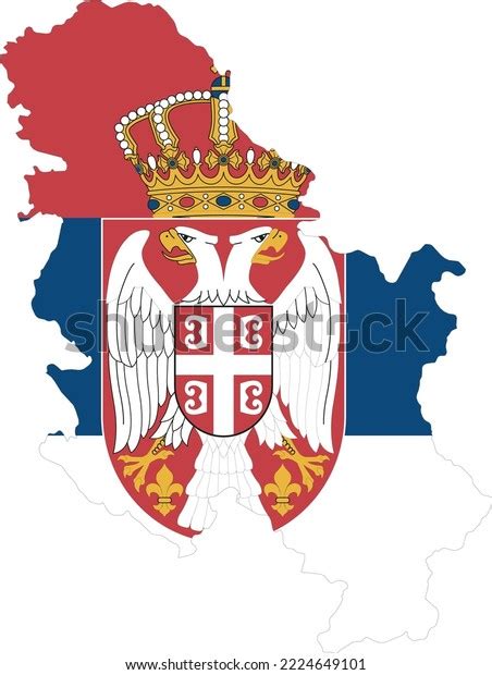 Map Flag Serbia Stroke Vector Isolated Stock Vector (Royalty Free) 2224649101 | Shutterstock