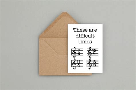 Funny Sympathy Card Print From Home Card Card for Musicians Musical ...