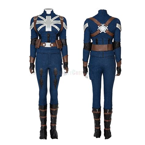 What If Captain Carter Cosplay Costume Stealth Suit - HQCOSPLAY