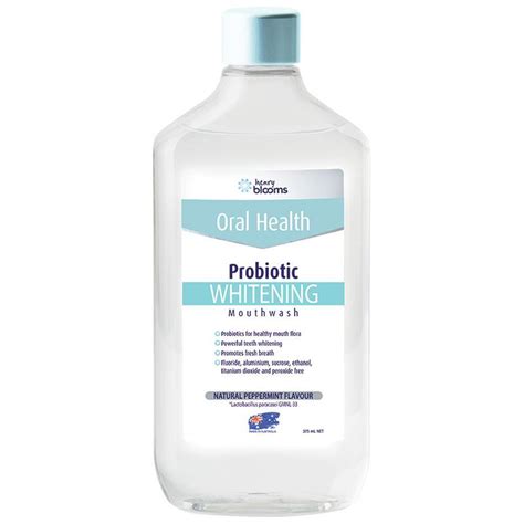 Buy Henry Blooms Probiotic Mouthwash Whitening 375ml Online at Chemist ...