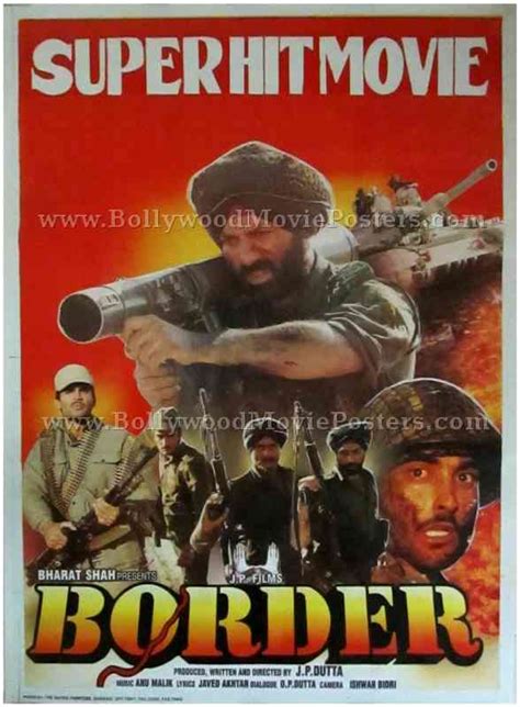 Border Hindi movie poster Sunil Shetty 1997 war film