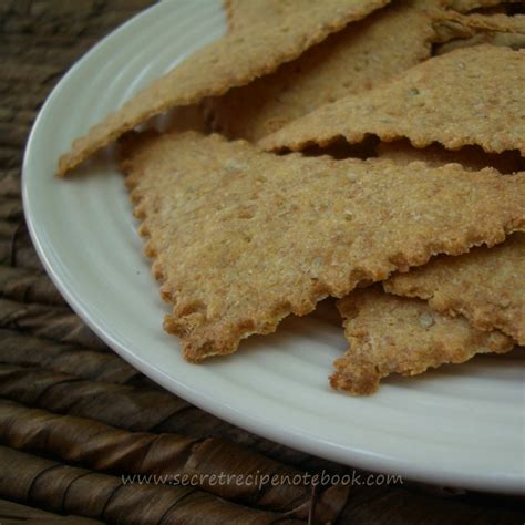 Crispy Whole Grain Crackers | Secret Recipe Notebook