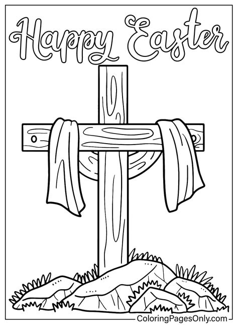 Easter Cross Coloring Book - Free Printable Coloring Pages