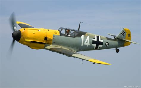 Download Military Messerschmitt Bf 109 HD Wallpaper by Eric Dumigan