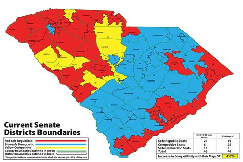 South Carolina Senate Districts Map
