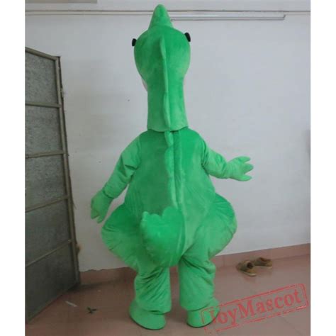 Adult Cool Green Dinosaur Mascot Costume With Sunglassess