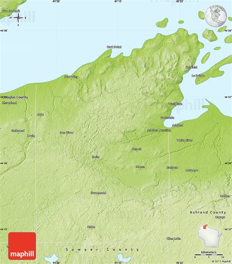 Bayfield County Map