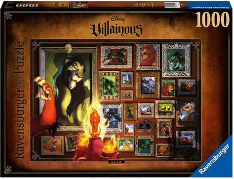 DISNEY - Puzzle Villainous 1000P - Scar : ShopForGeek.com: Puzzle Ravensburger DISNEY