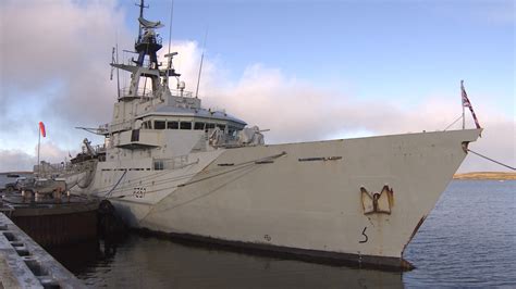 HMS Clyde Celebrated For Falklands Work