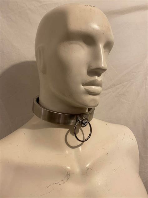 Heavy Duty Hinged Front Locking Stainless Steel Slave Collar - Etsy