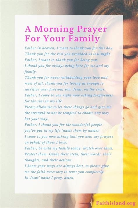 A Morning Prayer for Your Family | Faith Island