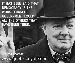 Winston Churchill Quotes About Democracy. QuotesGram