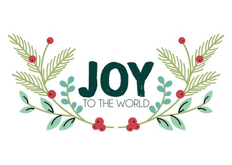 Joy To The World 5x7 Printable | Joy sign christmas, Christmas profile ...