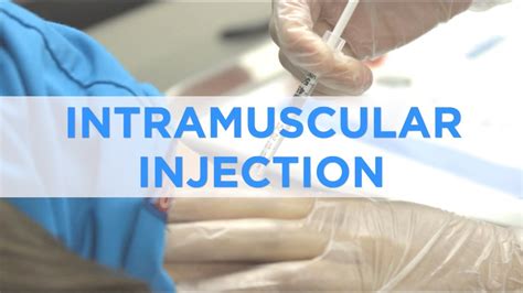 Intramuscular Injection Technique