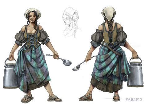 Fable 2 concept art "The milk maid" - Fable Photo (1298615) - Fanpop