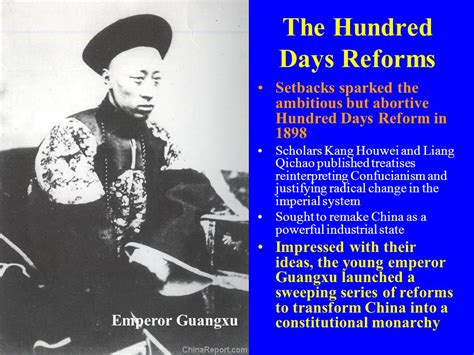 🎉 Hundred days reform. The Guangxu Emperor and the Hundred Days Reform ...