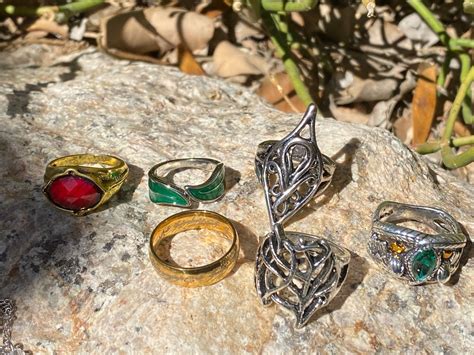 Lord of the Rings Elven Ring Lot of 8 Gift Set LOTR Hobbit | Etsy