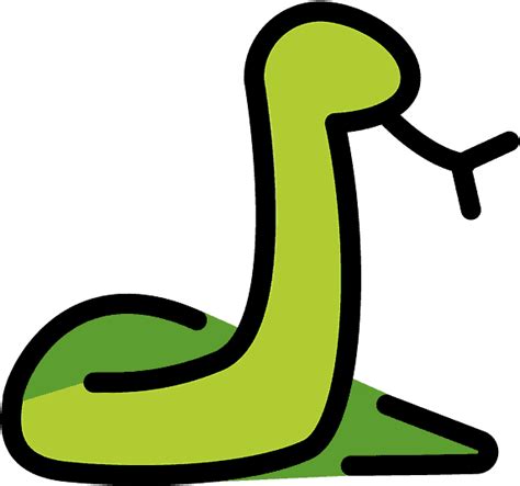 Snake Emoji Clipart - Png Download - Full Size Clipart (#5585365) - PinClipart