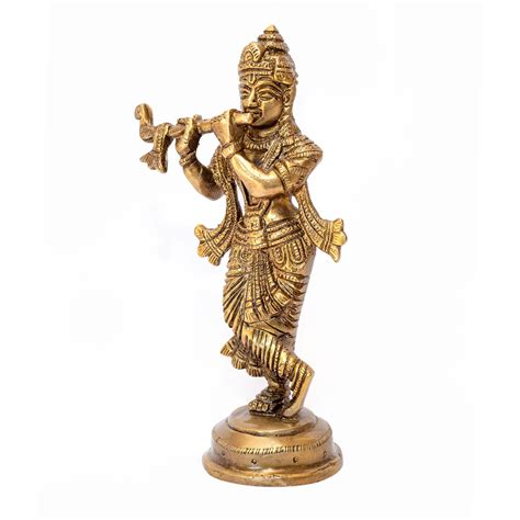 Krishna Brass Statue - Maydee