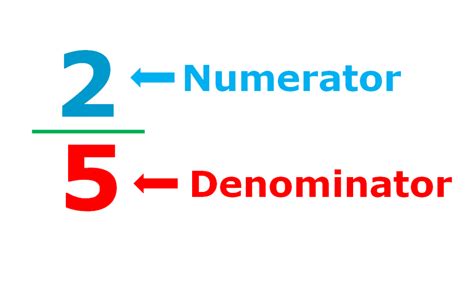 Numerator and Denominator - Definition & Examples - MathsMD