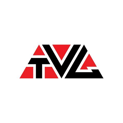 TVL triangle letter logo design with triangle shape. TVL triangle logo design monogram. TVL ...