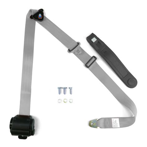 3pt Grey Retractable Seat Belts With Middle 2pt Lap Belt Kit For Bench ...