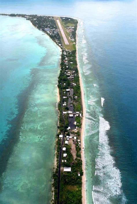 Funafuti | Capital de Tuvalu | Tuvalu island, Aerial view, Oceania travel