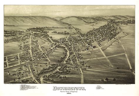 Historic Map - Downingtown, PA - 1893 | World Maps Online