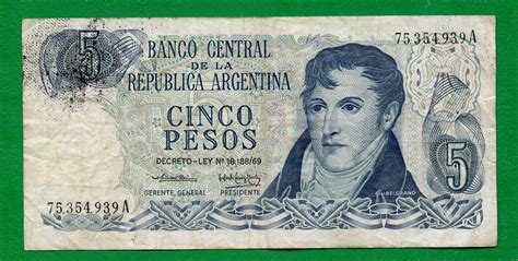 5 Pesos = ARGENTINA Central Bank