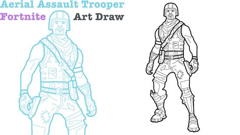 Disparition Fortnite Aerial Assault Trooper Coloring Page | My XXX Hot Girl