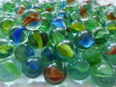 100x hohe qualität Scharf Farbe Glas Murmeln Traditionell Spielsachen ...