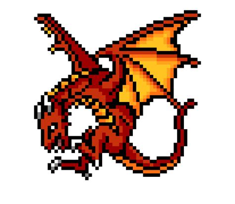 DRAGON PIXEL ART - Cerca amb Google | Pixel art minecraft, Pixel art ...