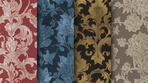 50 DAMASK VINTAGE WALLPAPERS in 2D Assets - UE Marketplace