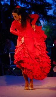 Flamenco dress | With a dress this color, what other song co… | Flickr