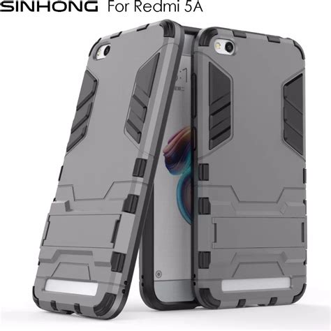 Shockproof Armor Hard Case For Xiaomi Redmi 5A Cover Back Hybrid Plastic Silicone PC Combo Dual ...