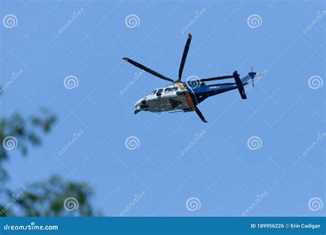 New Jersey State Police Helicopter Editorial Photo - Image of blue ...