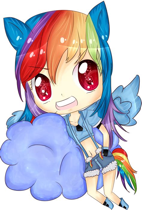 MLP:FIM Rainbow Dash (chibi) by Oseuchichan on DeviantArt