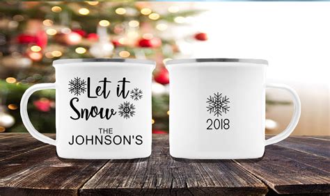 Personalized Christmas Mug, Family Name Christmas Mug, Custom Christmas Mug 2018, Family Coffee ...