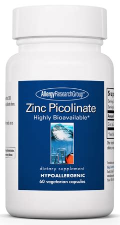 Zinc Picolinate 60 Capsules